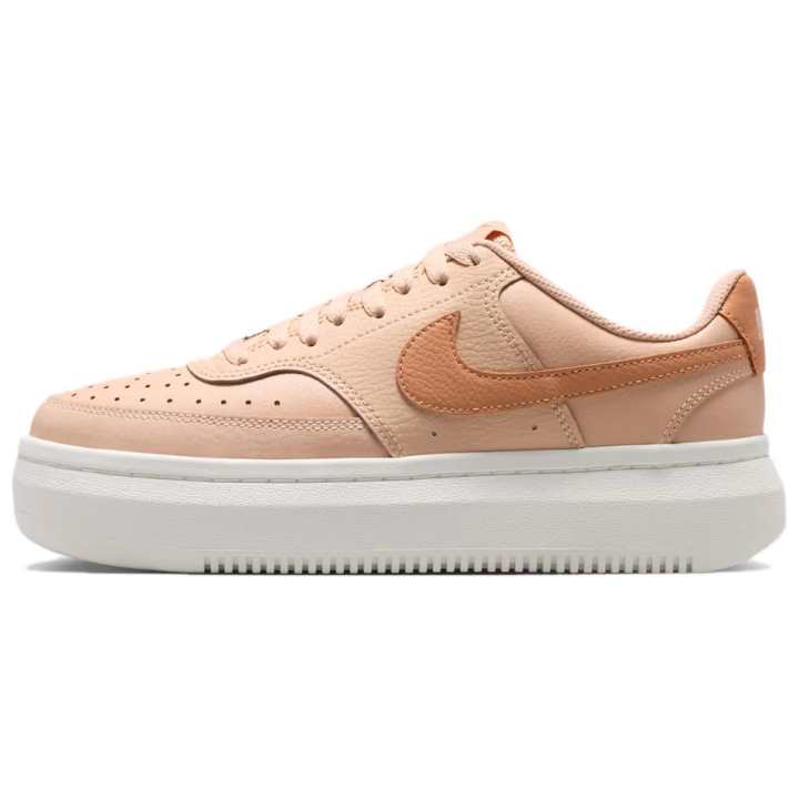 Nike Nike Court Vision Alta Skateboard Shoes Women's Shimmery/Sail White/Light Cognac