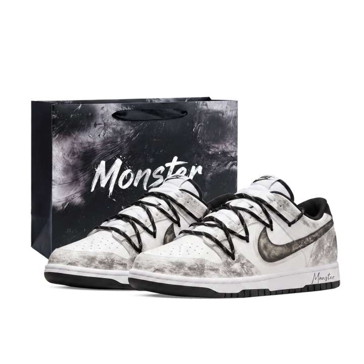 Nike Nike Big Skateboard Shoes Unisex Low Top White/Black/Gray