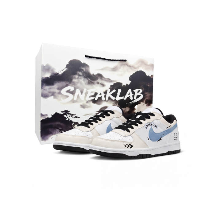 Nike Nike Big Skateboard Shoes Men's Low Top Ecru