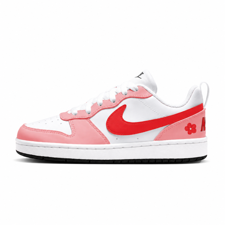 Nike Nike Court Borough Skateboard Shoes Women's Low Top Red White