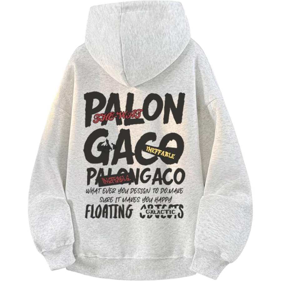 PAL ONGACO Sweatshirts Unisex Hooded Non Detachable Moderate Straight Fit