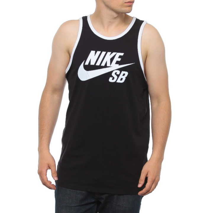 Nike Nike SB Tank Tops Men's Black Crew Neck Moderate