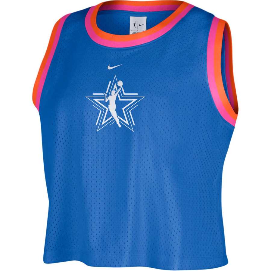 Nike Nike WNBA Tank Tops Women's Sprint Blue/White Crew Neck Moderate Straight Fit