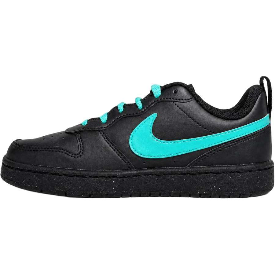 Nike Nike Court Borough Leather Low top Kids' Skateboarding Shoes Black Teenagers