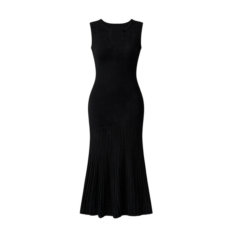 TUSHIFEI Sleeveless Dresses Women's Moderate Long Skirt Bodycon Skirt