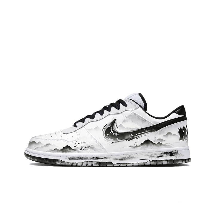 Nike Nike Big Low Lux Skateboard Shoes Unisex Low Top Black, White, Gray
