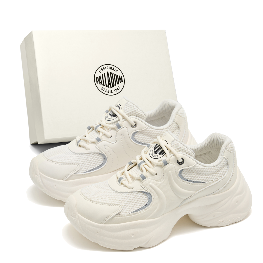 Palladium Chunky Sneakers Women's Low Top Black/Brown