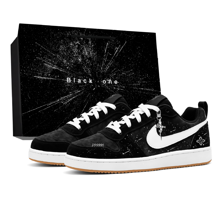 Nike Nike Court Borough Skateboard Shoes Men's Low Top Black/White