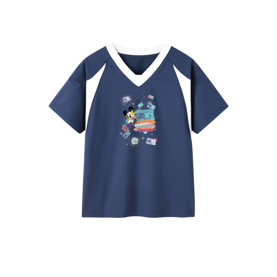Disney Disney Grade School T Shirts V Neck Thin Stretch