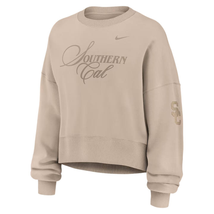 Nike Nike Sweatshirts Women's Tan/Beige Crew Neck Moderate