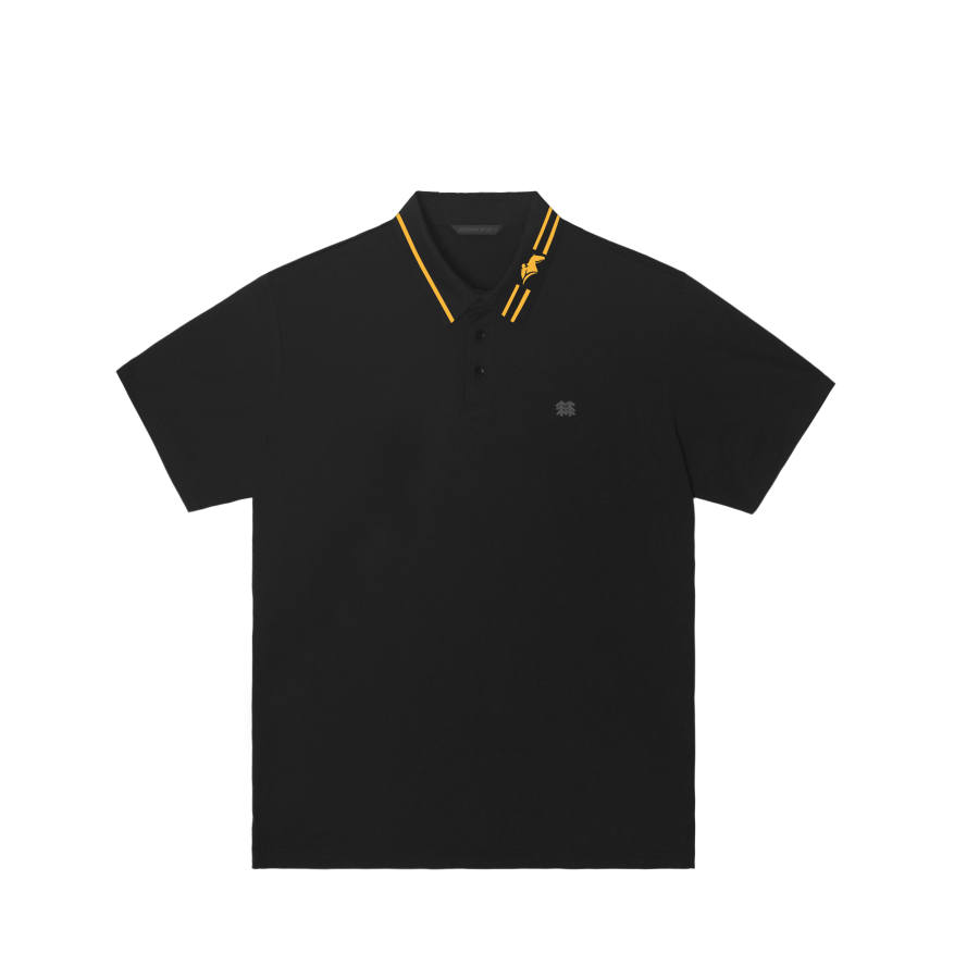 KOLON SPORT Polo Shirts Men's Black/Blk Polo Collar Moderate