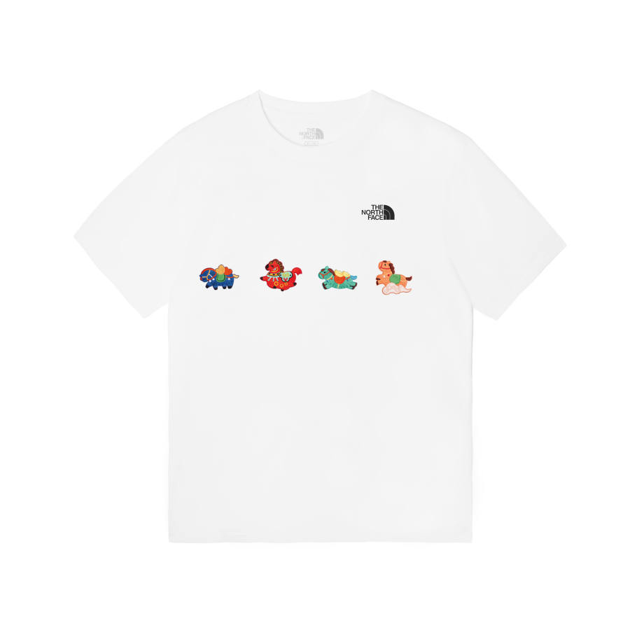 THE NORTH FACE T Shirts Men's White Crew Neck Moderate
