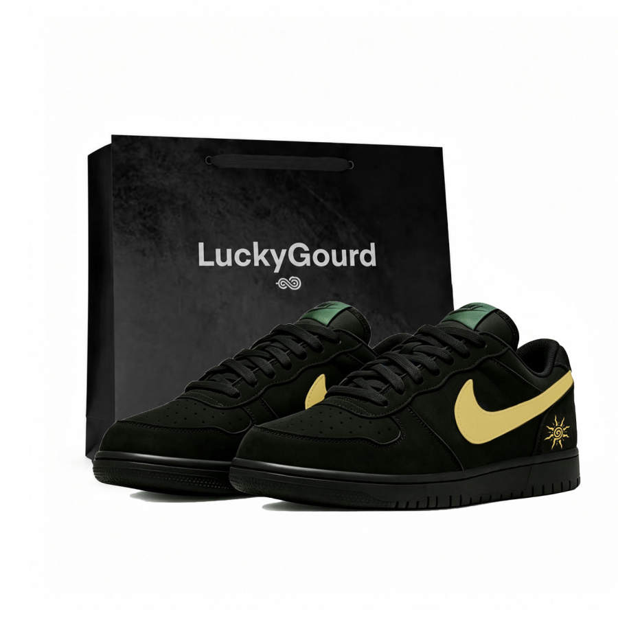 Nike Nike Big Low Lux Skateboard Shoes Men's Low Top Black/Yellow