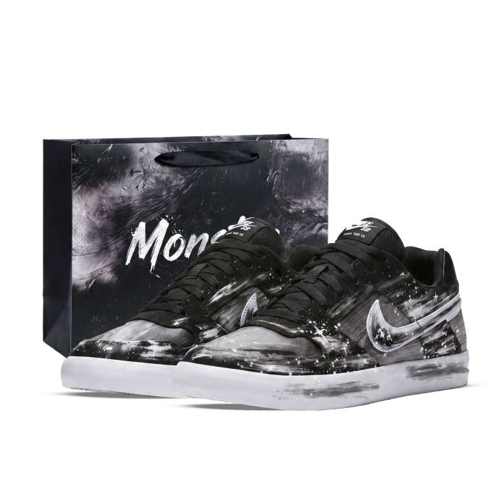 Nike Nike SB Delta Skateboard Shoes Unisex Low Top Black/Gray/White
