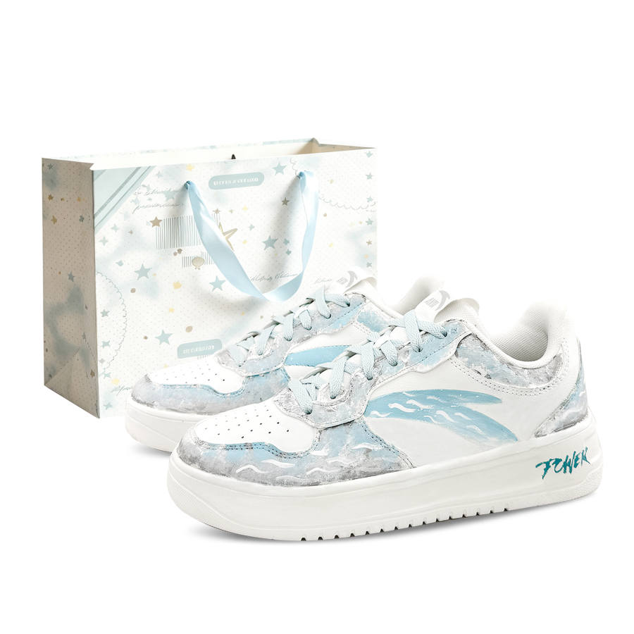 ANTA Easy Skateboard Shoes Unisex Low Top Blue