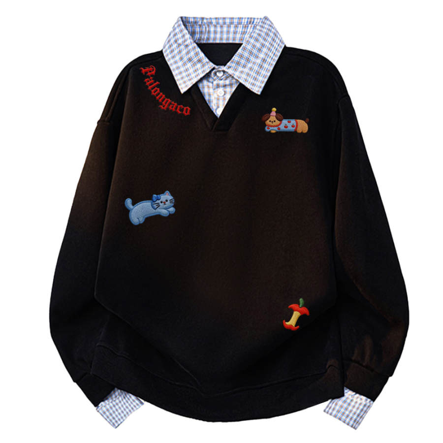PAL ONGACO Sweatshirts Unisex Lapel Moderate