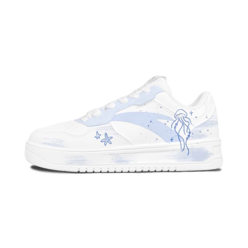 ANTA Skateboard Shoes Unisex Low Top White