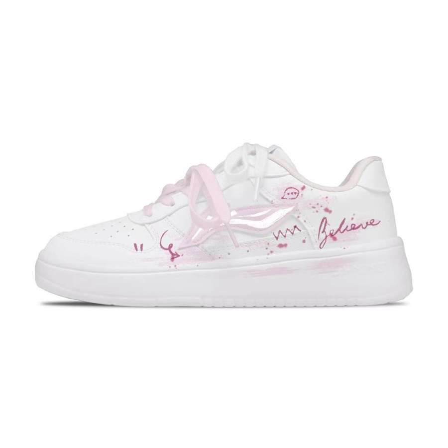 Li-Ning Li Ning Floating Boat Skateboard Shoes Women's Low Top Pink