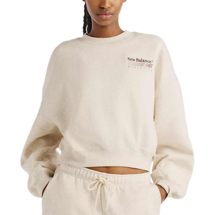 New Balance New Balance Sweatshirts Women's Linen Heather Crew Neck Moderate Straight Fit