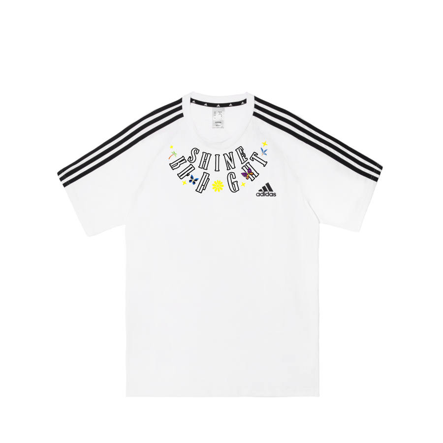Adidas Adidas T Shirts Men's White Crew Neck Moderate