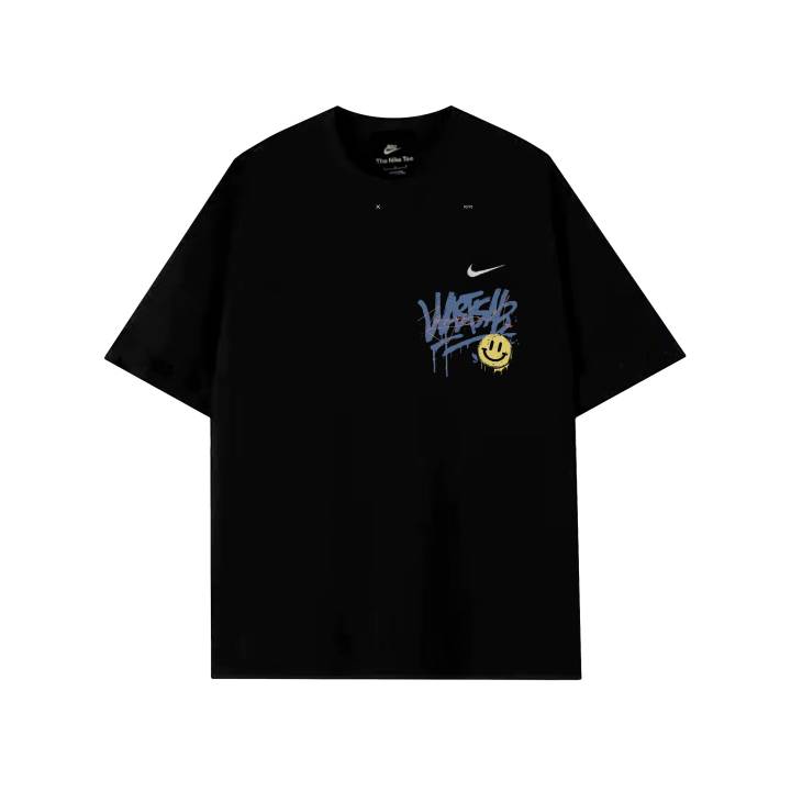 Nike Nike Sportswear T Shirts Unisex Black Crew Neck Thin Straight Fit