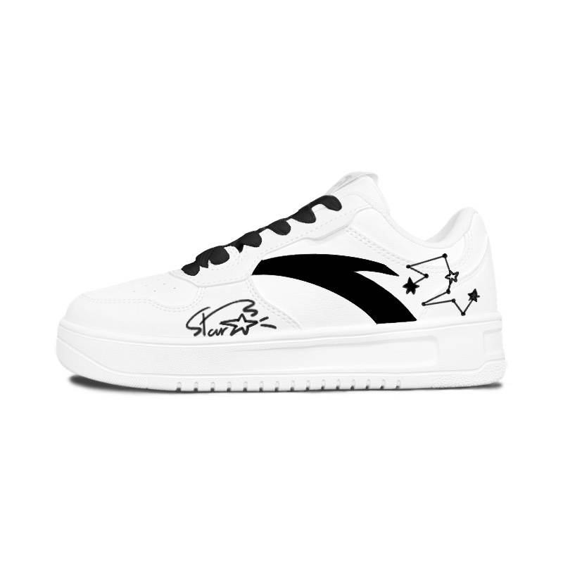 ANTA Skateboard Shoes Unisex Low Top White