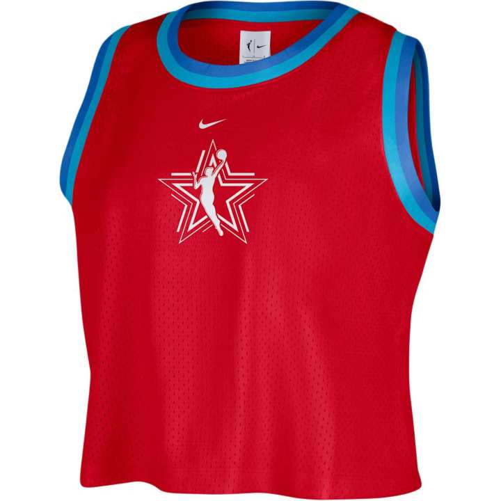 Nike Nike WNBA Tank Tops Women's University Red/White Crew Neck Moderate Straight Fit