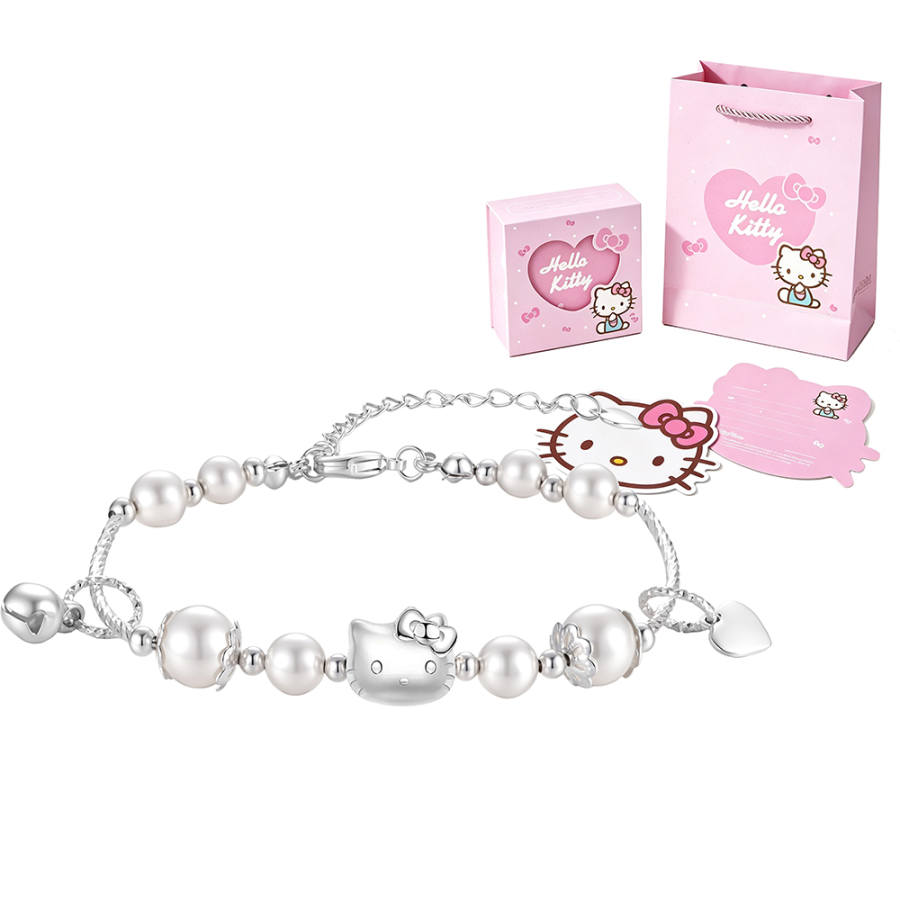 Sanrio X Hello Kitty Hello Kitty Artificial Gemstone Bracelets Women's