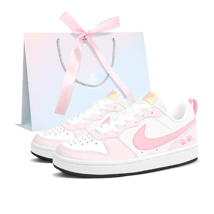 Nike Nike Court Borough Skateboard Shoes Women's Low Top Pink