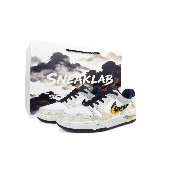 Nike Nike Full Force Skateboard Shoes Men's Low Top Gray, Gold, Black