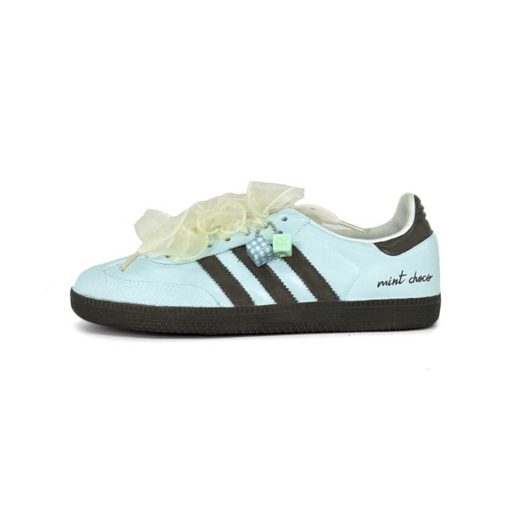 Adidas Adidas Samba OG German Army Trainers Women's Low Top Mint Mambo/Brown