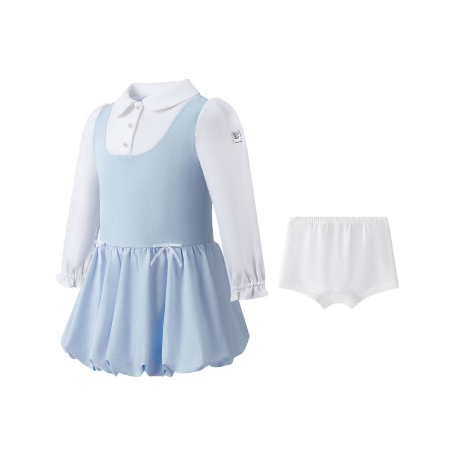 FILA KIDS Dresses Lapel Moderate Short Skirt