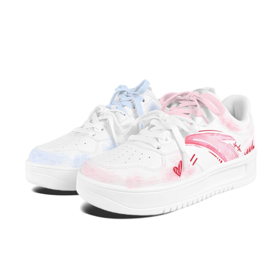 ANTA Easy Skateboard Shoes Unisex Low Top White