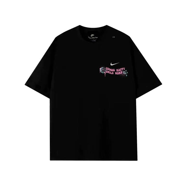 Nike Nike Sportswear T Shirts Unisex Black Crew Neck Thin Straight Fit