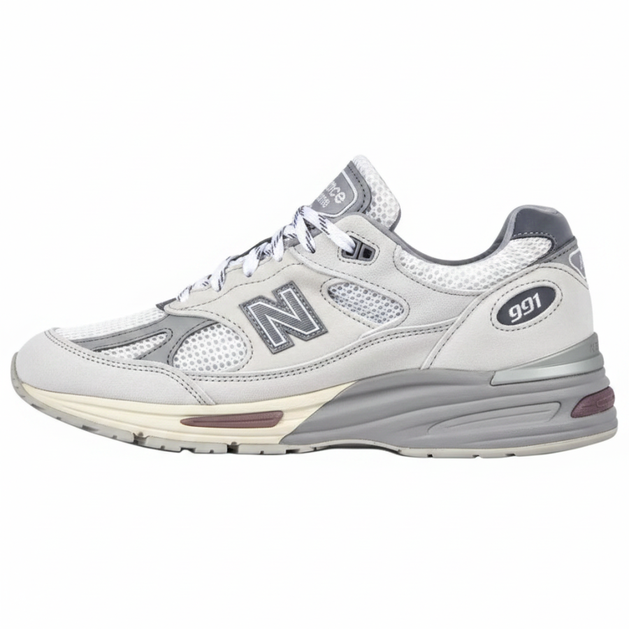 New Balance New Balance NB 991 V2 Running Shoes Unisex White Gray