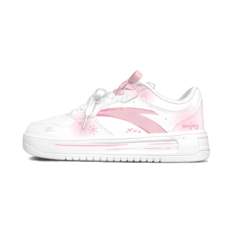 ANTA Skateboard Shoes Unisex Low Top White