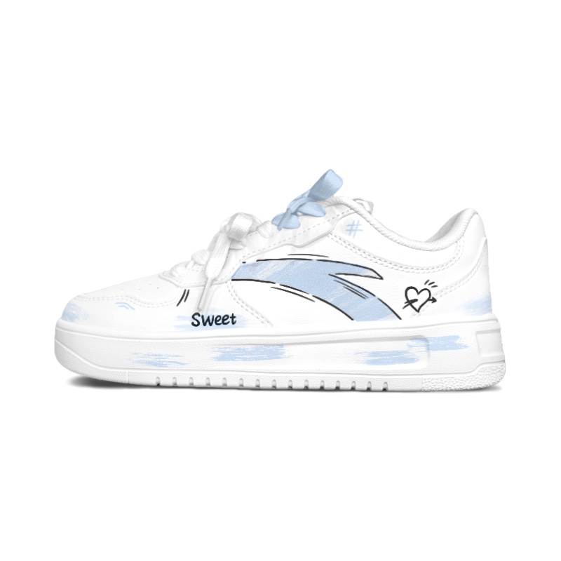 ANTA Skateboard Shoes Unisex Low Top White