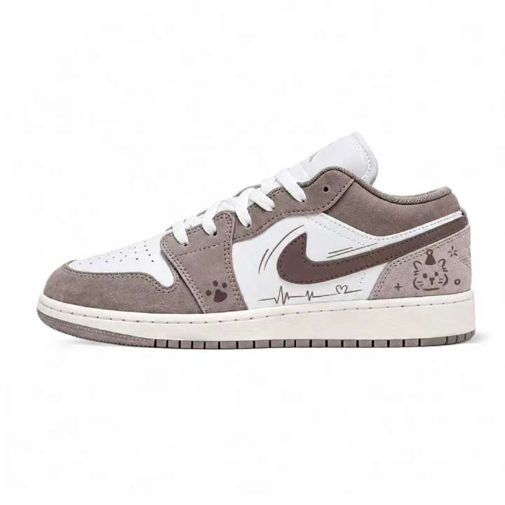 Jordan Jordan Nu Retro Skateboard Shoes Women's Low Top White, Brown