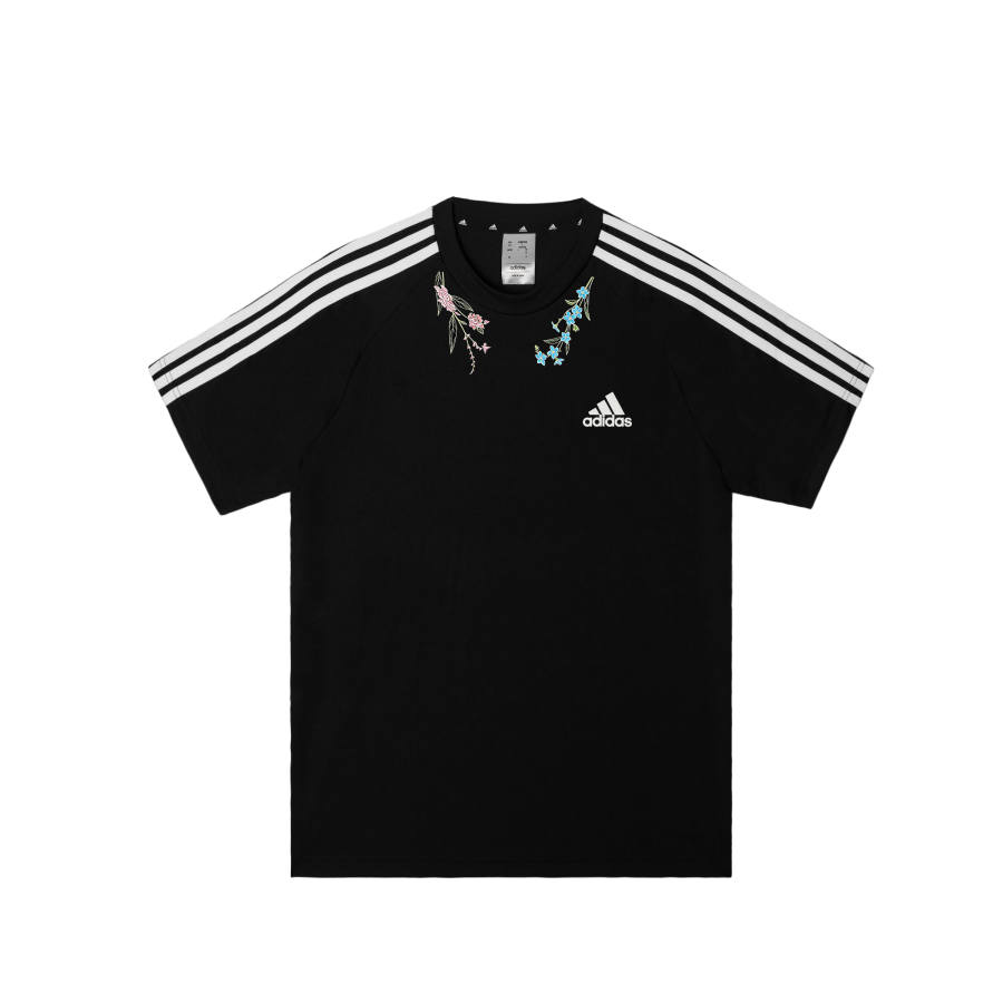 Adidas Adidas Football T Shirts Men's Black Crew Neck Moderate