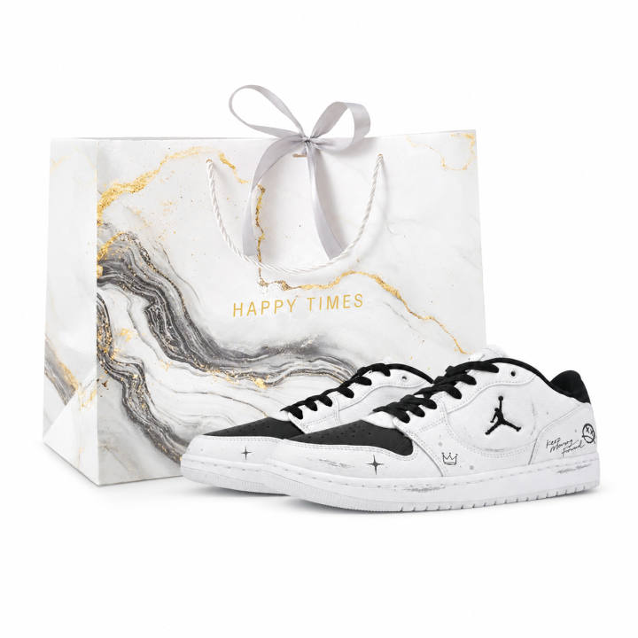 Jordan Jordan COURT CONNECT Skateboard Shoes Men's Low Top Black White Colorway