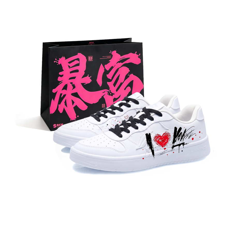 Li-Ning Li Ning Floating Boat Skateboard Shoes Women's Low Top White Black Red Color Block