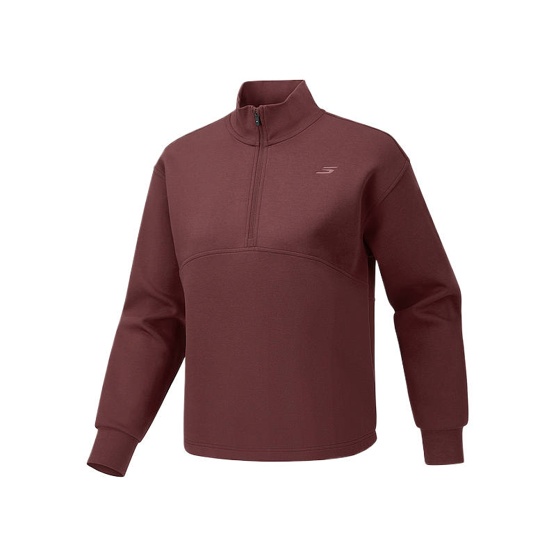 Skechers Knitwear Women's Wine Red 05Y9 Turtleneck Moderate