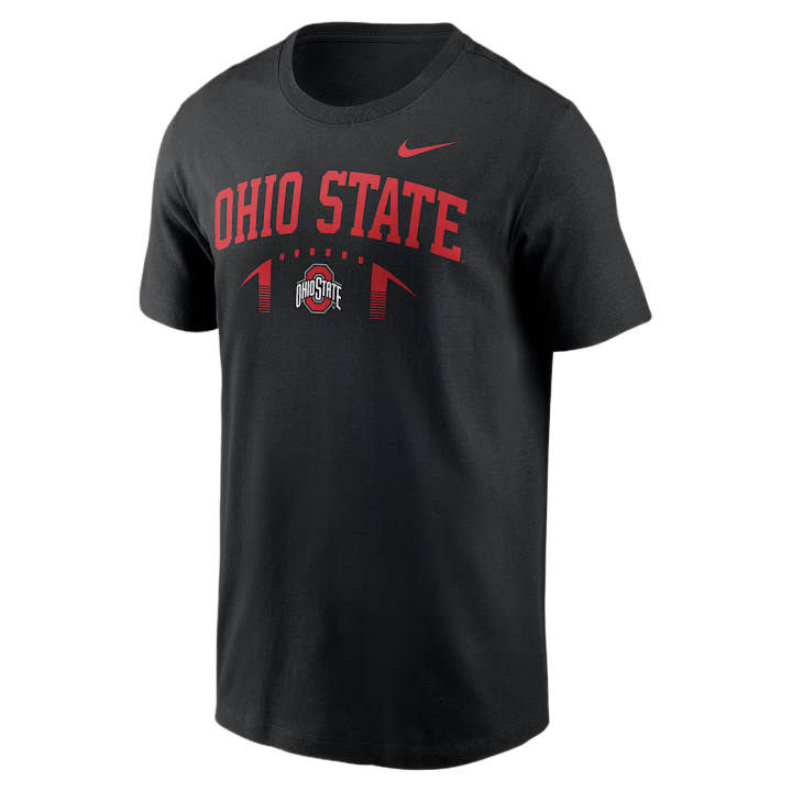 Nike Nike College T Shirts Men's Black Crew Neck Moderate