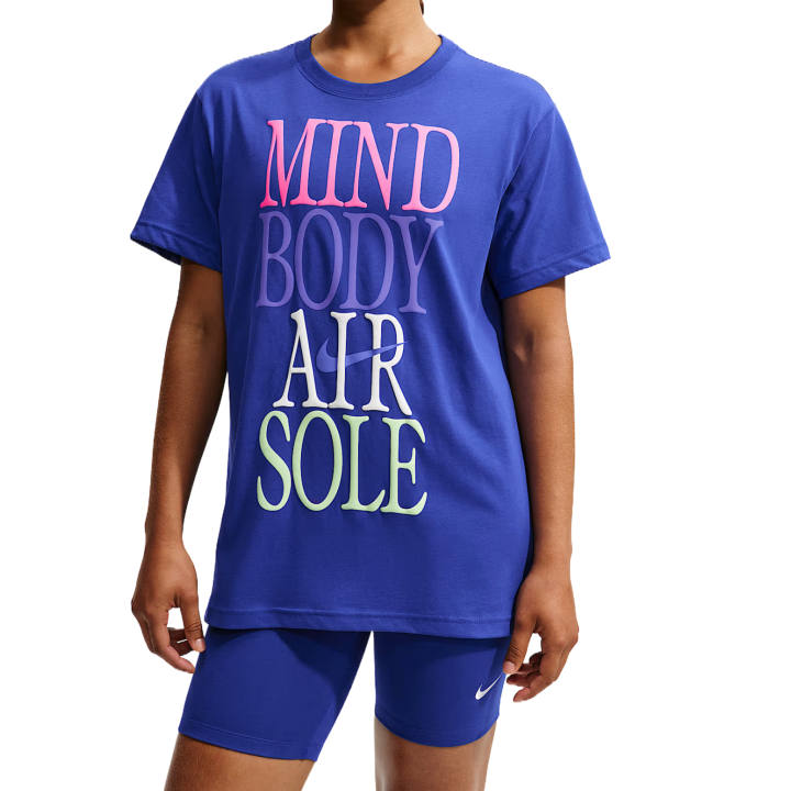 Nike Nike Sportswear Classics T Shirts Women's Old Royal Crew Neck Moderate