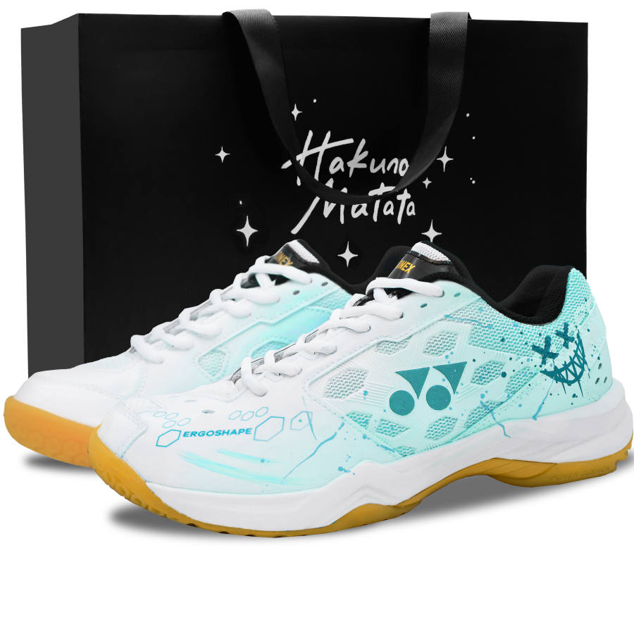 YONEX Power Cushion Badminton Shoes Unisex Low Top Cyan/Green/Blue