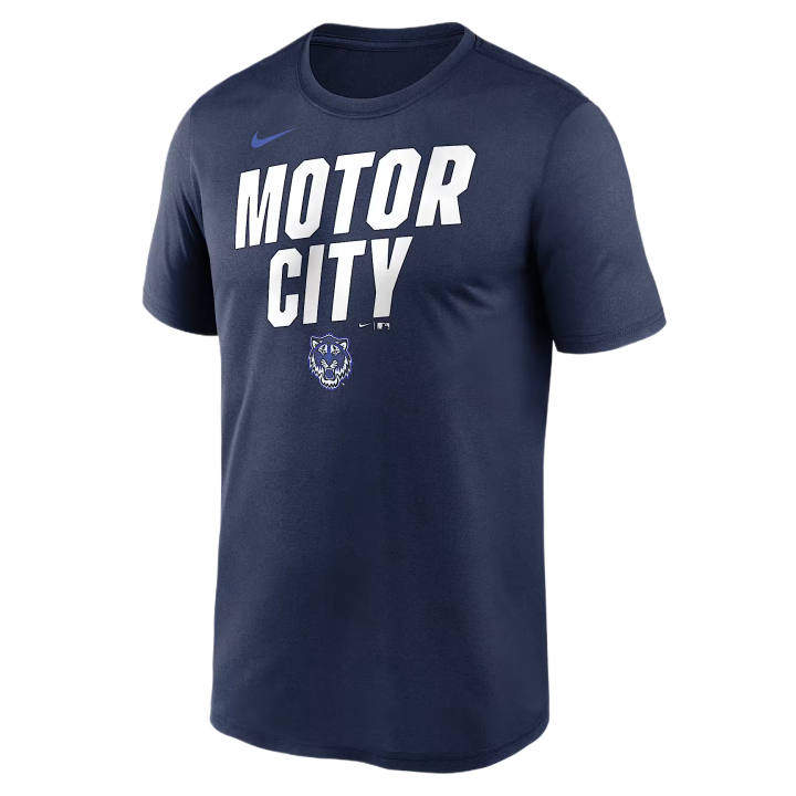 Nike Nike X MLB Quick Dry T Shirts Men's Marine Blue Crew Neck Moderate
