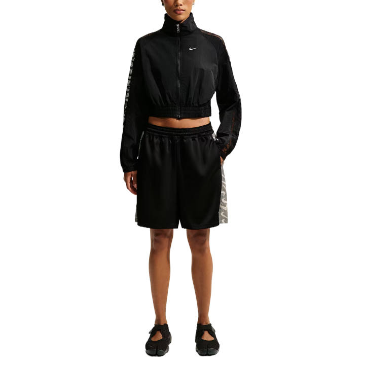 Nike Nike Jackets Women's Black/Black/White Stand Collar Moderate