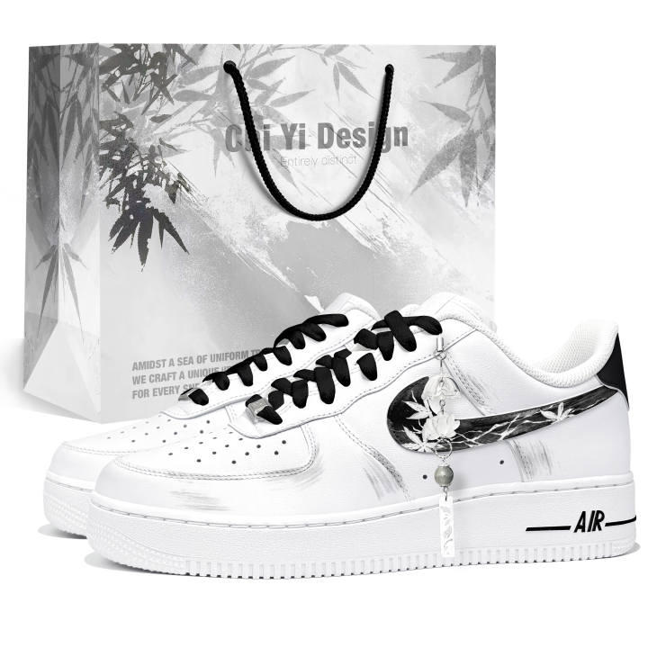 Nike Nike Air Force 1 Skateboard Shoes Unisex Low Top White/Black/Blue