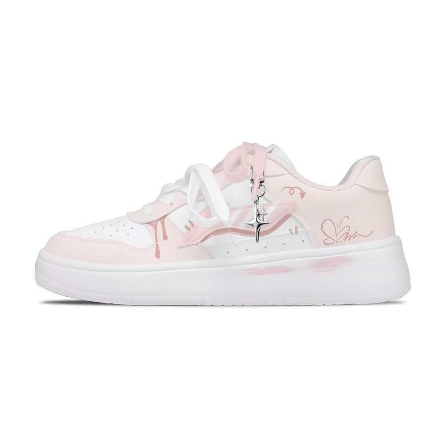 Li-Ning Li Ning Floating Boat Skateboard Shoes Unisex Low Top Pink