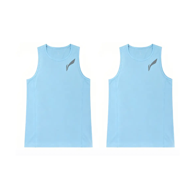 Li-Ning Li Ning Tank Tops Men's Aurora Blue Tank Top+Aurora Blue Tank Top Crew Neck Moderate